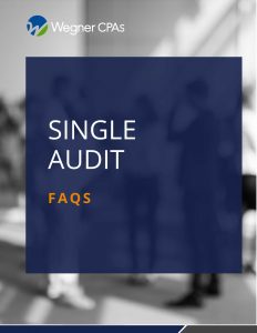 single audit FAQs cover